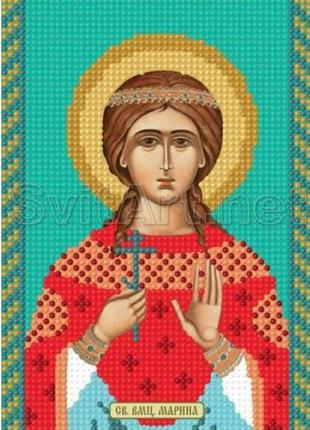 Схема для вишивання бісером, свята марина.