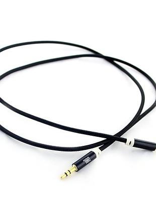 Кабель aux jack 3.5мм - jack 3.5мм черного цвета