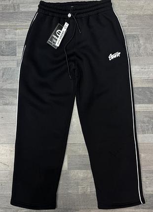 Мужские модные зимние спортивные штаны baggy на флисе