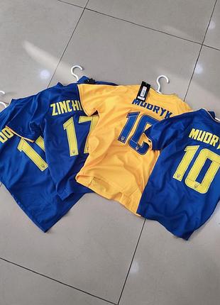 Футбольная форма детская сборной украины (зинченко, мудрик, довбик)