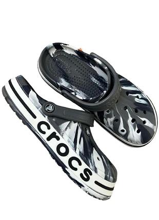 Крокс сабо crocs bayaband white gray printed m10/w12 43-44 (28.5 см)