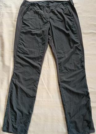 Женские трекинговые брюки quechua графитовые hiking outdoor l