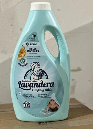 Гель для стирки детского белья lavandera sensitive, 2.49 л 83 стирки