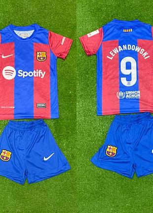 Детская футбольная форма левандовски (barcelona) lewandowski 164