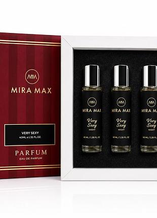 Подарунковий набір парфумів miramax №22 victoria's secret very sexy night 3×40 мл жіночий парфумерний бокс