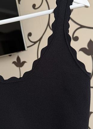 Топ massimo dutti вискоза черный s