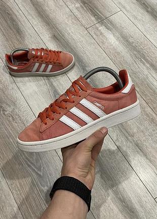Жіночі замшеві кросівки adidas campus 39 р.
