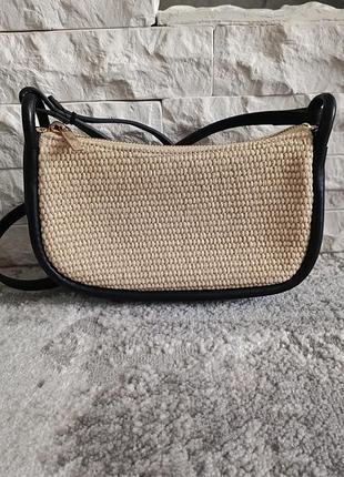 Плетена сумка багет h&m