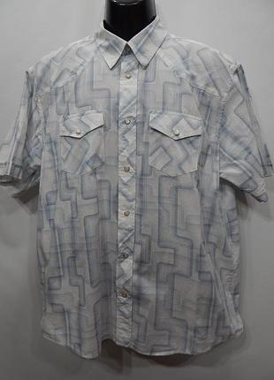 Мужская рубашка с коротким рукавом old navy (066кр) р.52