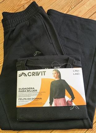 Комплект crivit с начесом, размер l/xl, цвет черный