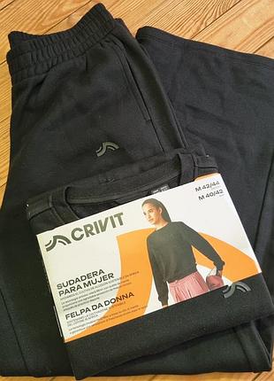 Комплект crivit с начесом, размер m/l, цвет черный