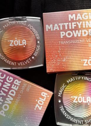 Пудра для обличчя zola magic mattifying