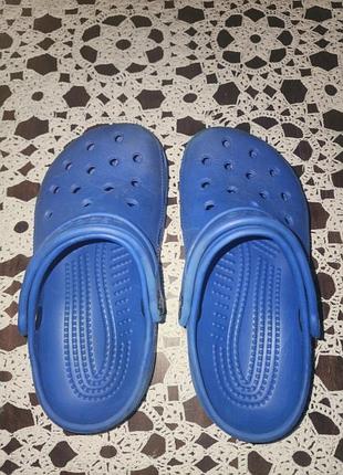 Сині дитячі крокси, оригінал crocs, 1j р, 22-23 см