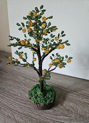 Дерево из бисера,фруктовое 4