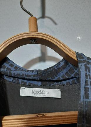 Maxmara шелковое платье из вискозного тонкого трикотажа и сетки 48/l