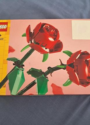 Конструктор lego botanicals троянди (40460) конструктор червоні троянди бренду лего