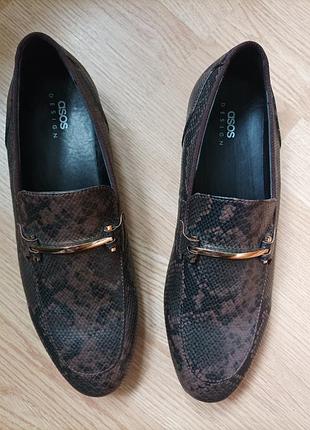 Лофери asos 44р єкошкіра нові
