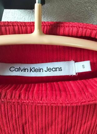 Лонг calvin klein червоний s 7