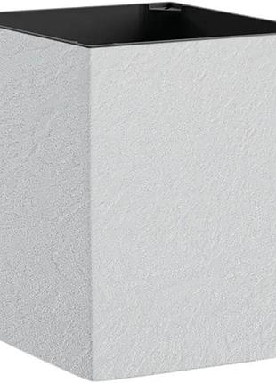 Горшок для цветов plastkon eliot stone 30x30 см белый