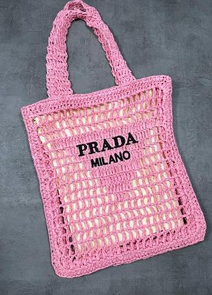Сумка плетена prada 4