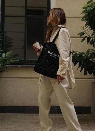 Сумка плетена prada 10