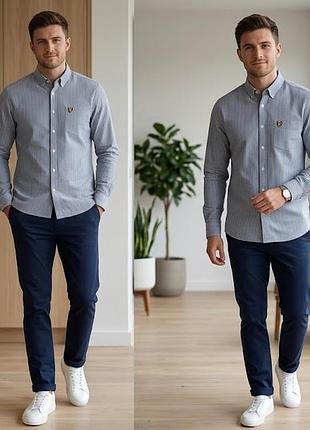 Сорочка\рубашка lyle & scott striped oxford shirt