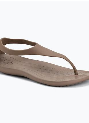 В'єтнамки жіночі crocs sexi flip bronze