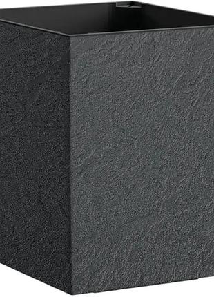 Вазон plastkon eliot stone 30x30 см антрацит