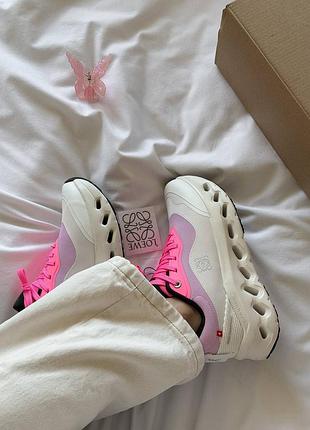 Женские кроссовки on loewe x cloudtilt white pink