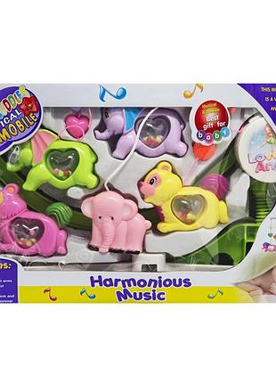 Уцінка!!! музичний мобіль на ліжечко "harmonious music" bambi m 1245-31a u/r-uc заводний | maxisvit