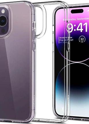 Гібридний чохол sgp ultra hybrid для iphone 14 pro, tpu бампер прозорий
