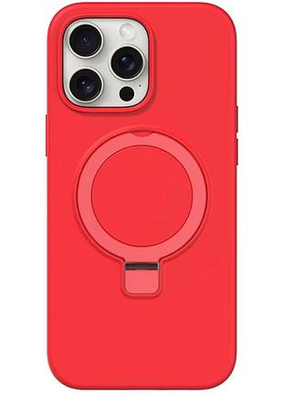 Чохол silicone case full protective with ring apple iphone 14 pro, силіконовий кейс з кільцем айфон 14 про red