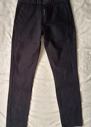 Чоловічі штани чиноси tommy hilfiger slim fit розмір 46 (30s) чорні оригінал