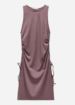 Костюм zara рожева туника і штани zara