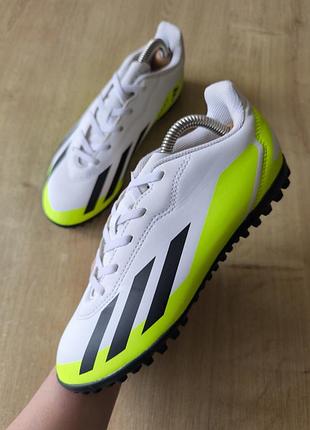 Фирменные детские кроссовки сороконожки  adidas ,оригинал , модель 2023 года, р.36,5.