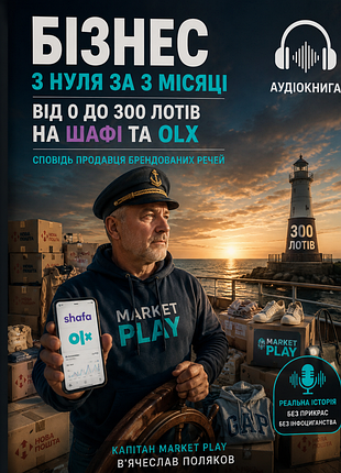 Аудиокнига "бизнь с нуля за 3 месяца"
от 0 до 300 лот на шкафу и поolx