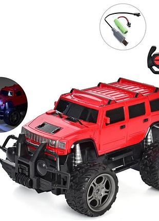 Уценка!!! детская машинка на радиоуправлении "джип" bambi 512a(red)-uc красный, 1:16