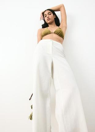 Новые широкие брюки, брючки, штаны палаццо h&amp;m, вискоза + лен + хлопок. новая коллекция!