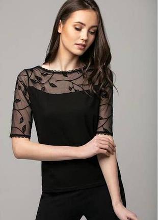 Женская вискозная блуза короткий рукав тмviolana, польша m