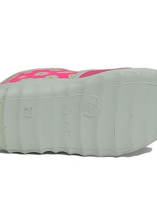 Текстильні тапочки капчики валді waldi даша ромашки смєнка дівчинці дивчинки, р. 21,24