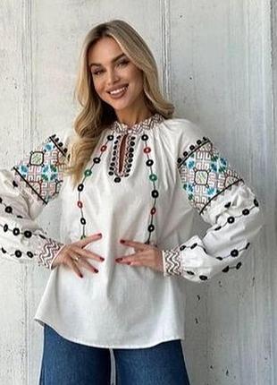 Вышиванка женская белая