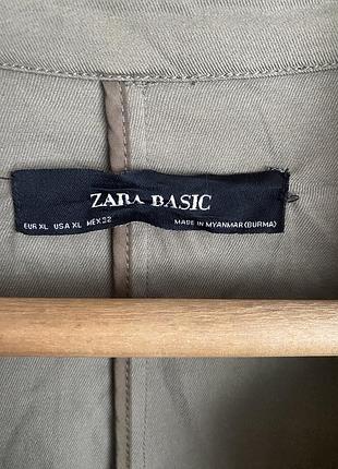 Вінтажний оливковий тренч від zara розмір l xl 2