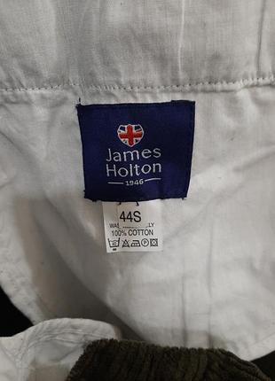 Вельветовые мужские брюки-чиносы большого размера james holton, 100% cotton р. 56-58 4