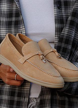 Жіночі лофери loro piana sweet beige women
