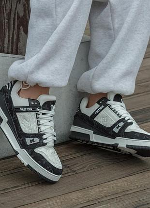 Жіночі кросівки loui s vuitto n trainer sneakers white black