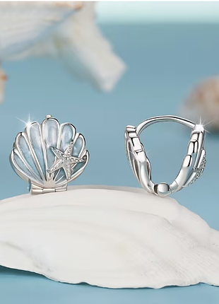 Сережки "shell love"