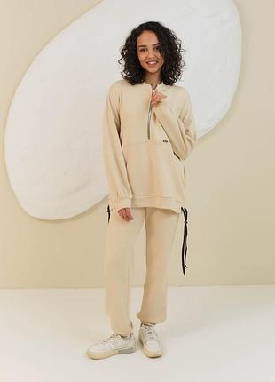 Бежевий костюм із тринитки l-xl