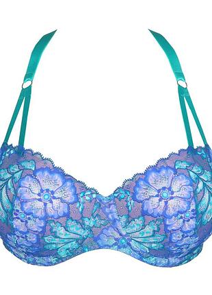 Бюстгальтер primadonna twist із серії morro bay у фірмовому кольорі mermaid blue (русалочий синій). 85d