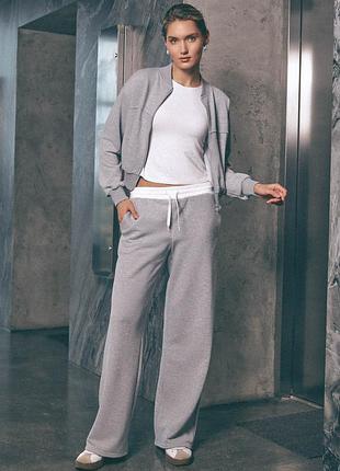 Серый женский спортивный костюм l-xl