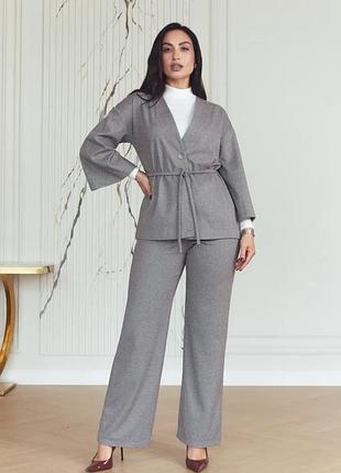 Костюм кофта брюки xxl-3xl. капучино